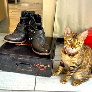 FreeBird- Handmade Short Heel Boots